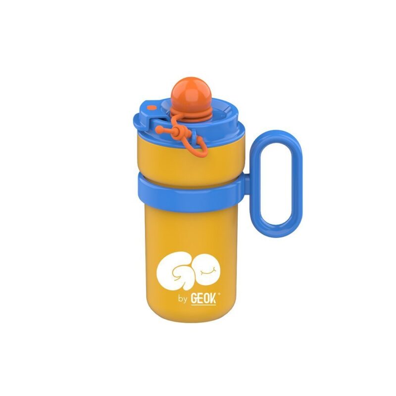 Double Drinking Lid Vacuum Stainless Steel Cup with Handle