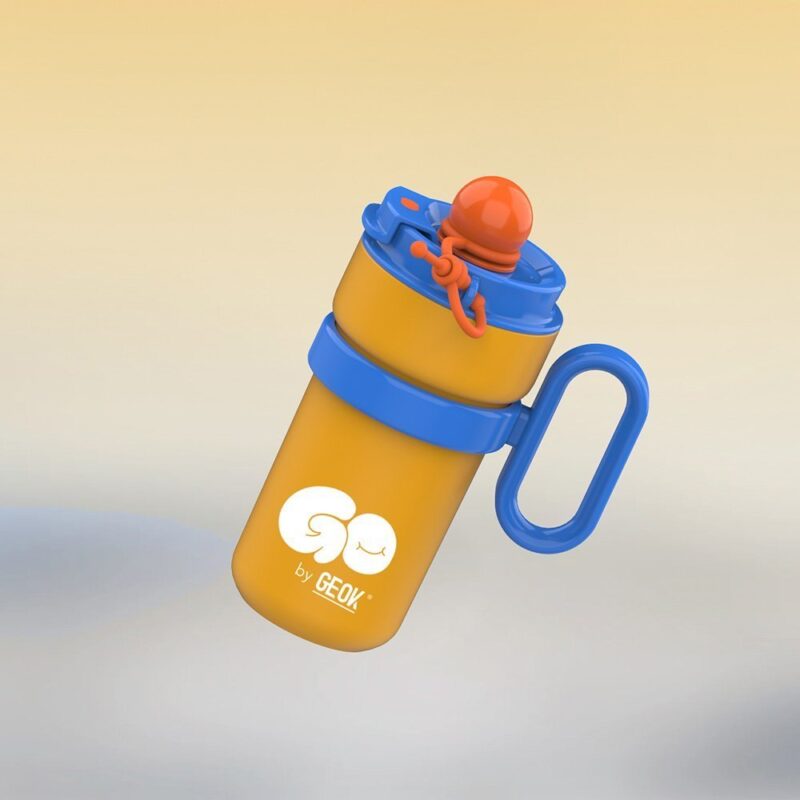 Double Drinking Lid Vacuum Stainless Steel Cup with Handle - Image 3