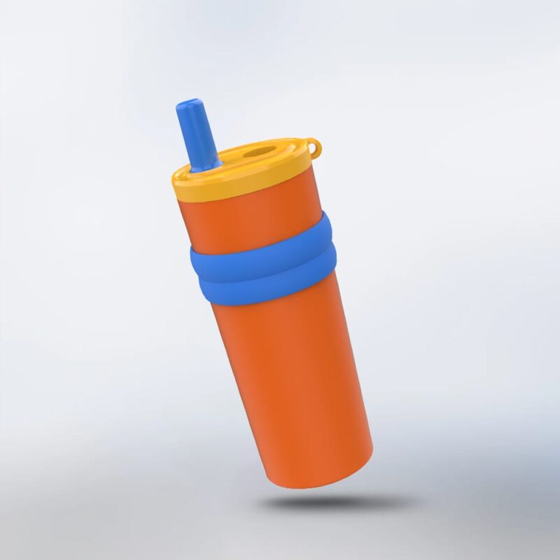 550ml   Stainless Steel  bottle with silicone band